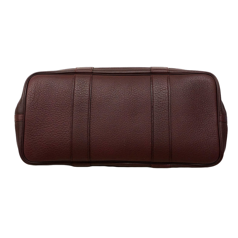 【6fa0730】エルメス トートバッグ ガーデンパーティPM ネゴンダ ボルドー シルバー金具 □L刻印【中古】レディース