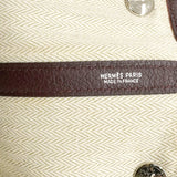【6fa0730】エルメス トートバッグ ガーデンパーティPM ネゴンダ ボルドー シルバー金具 □L刻印【中古】レディース