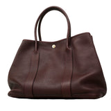 【6fa0730】エルメス トートバッグ ガーデンパーティPM ネゴンダ ボルドー シルバー金具 □L刻印【中古】レディース