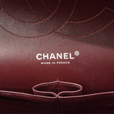 【6fa0736】シャネル ショルダーバッグ デカマトラッセ Wフラップ Wチェーン キャビアスキン ブラック シルバー金具【中古】レディース