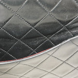 【6fa0738】シャネル ショルダーバッグ マトラッセ Wフラップ Wチェーン ラムスキン ブラック ゴールド金具【中古】レディース