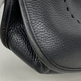 【6fa0746】エルメス ショルダーバッグ エヴリン1PM アルデンヌ ブラック ゴールド金具 □F刻印【中古】レディース