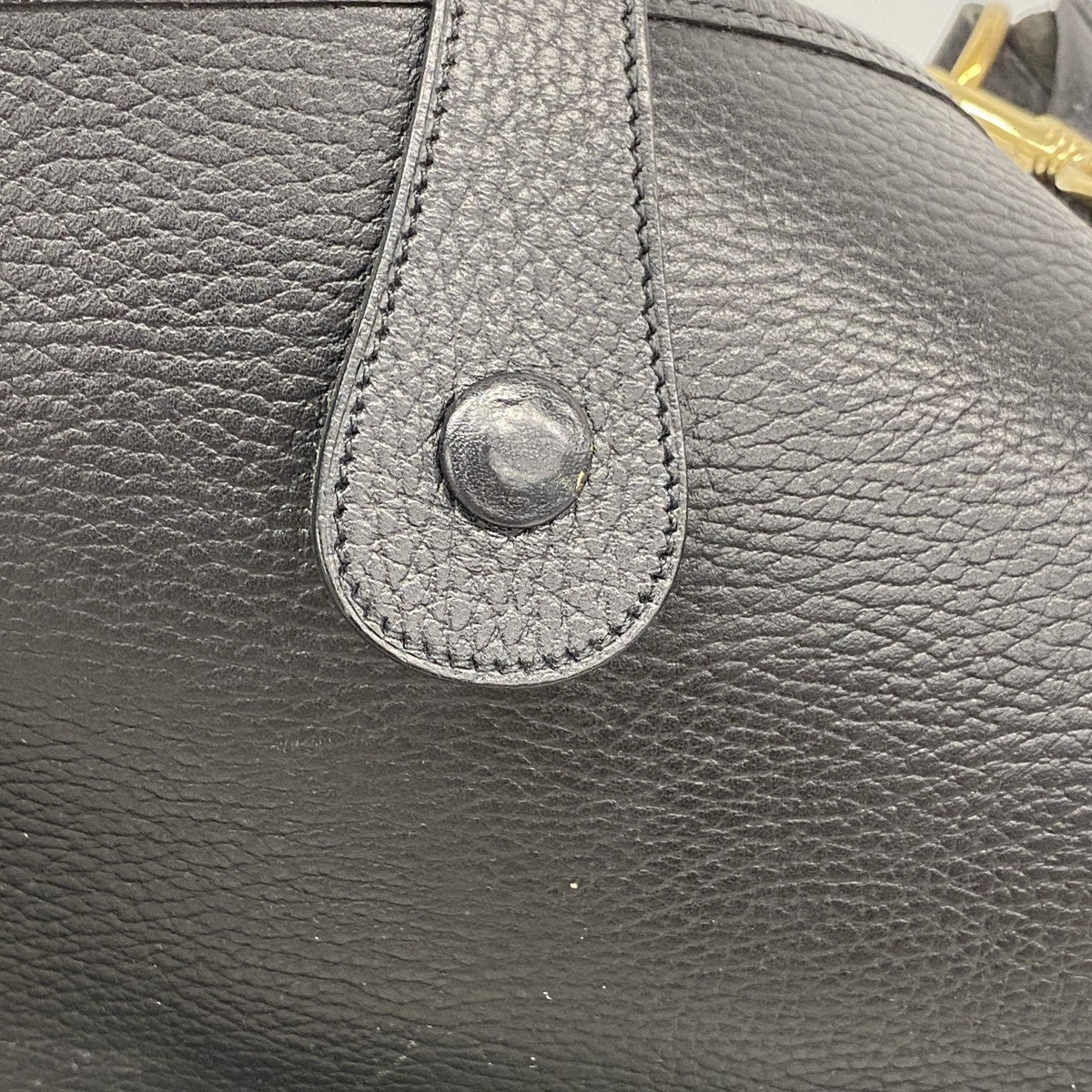 【6fa0746】エルメス ショルダーバッグ エヴリン1PM アルデンヌ ブラック ゴールド金具 □F刻印【中古】レディース