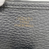 【6fa0746】エルメス ショルダーバッグ エヴリン1PM アルデンヌ ブラック ゴールド金具 □F刻印【中古】レディース