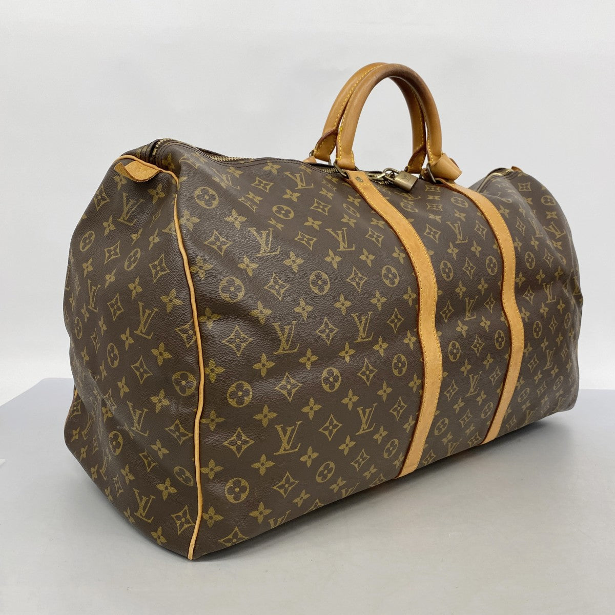 【6fa0747】ルイヴィトン ボストンバッグ モノグラム キーポル60 M41422 ブラウン【中古】メンズ レディース ユニセックス