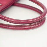 【6fa0750】エルメス ハンドバッグ ガーデンパーティTPM トワルオフィシエ ルージュアッシュ シルバー金具 □I刻印 2wayバッグ【中古】レディース