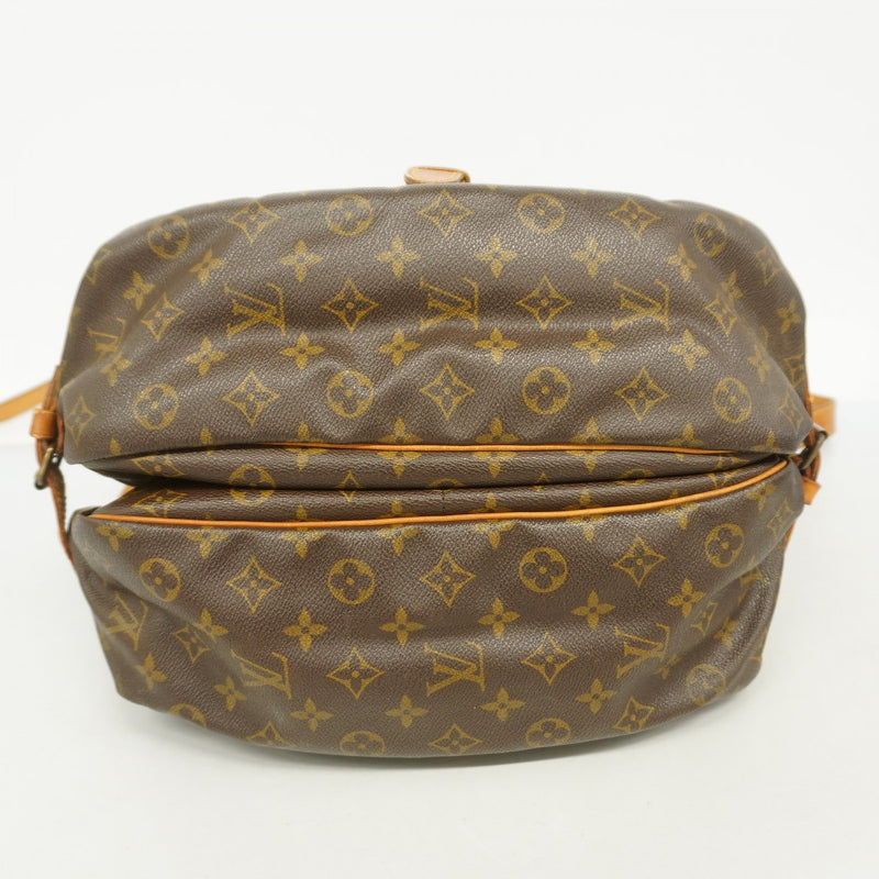 【6fa0753】ルイヴィトン ショルダーバッグ モノグラム ソミュール35 M42254 ブラウン【中古】レディース