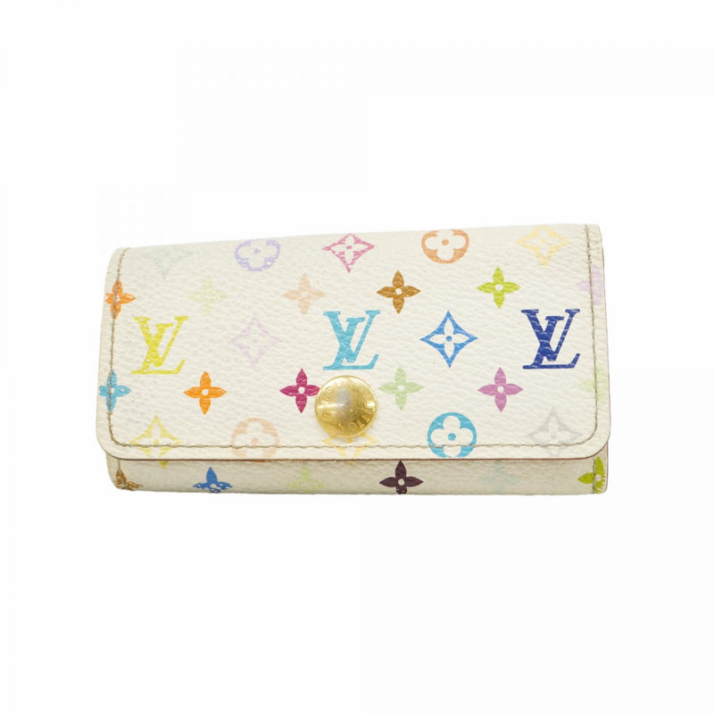 【6fa0759】ルイヴィトン キーケース モノグラム・マルチカラー ミュルティクレ4 M60043 ブロン【中古】レディース