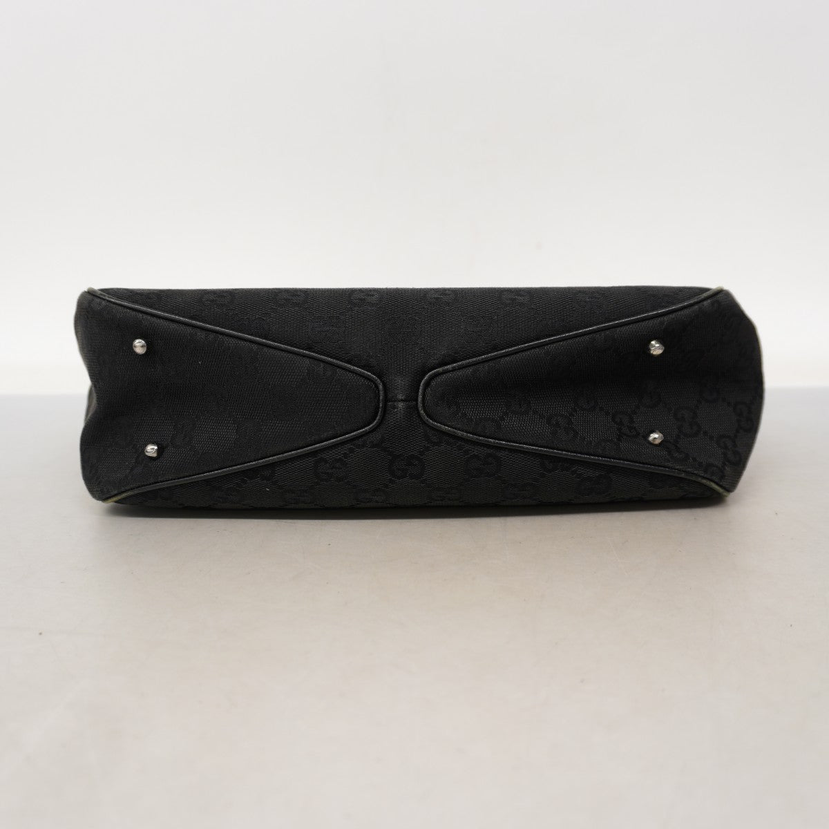 【6fa0760】グッチ トートバッグ GGキャンバス 113019 キャンバス ブラック シルバー金具【中古】レディース