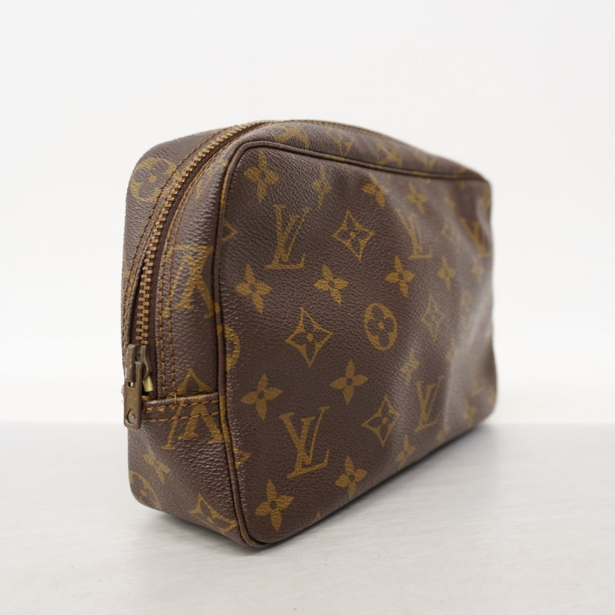 【6fa0766】ルイヴィトン ポーチ モノグラム トゥルーストワレット23 M47524 ブラウン【中古】レディース