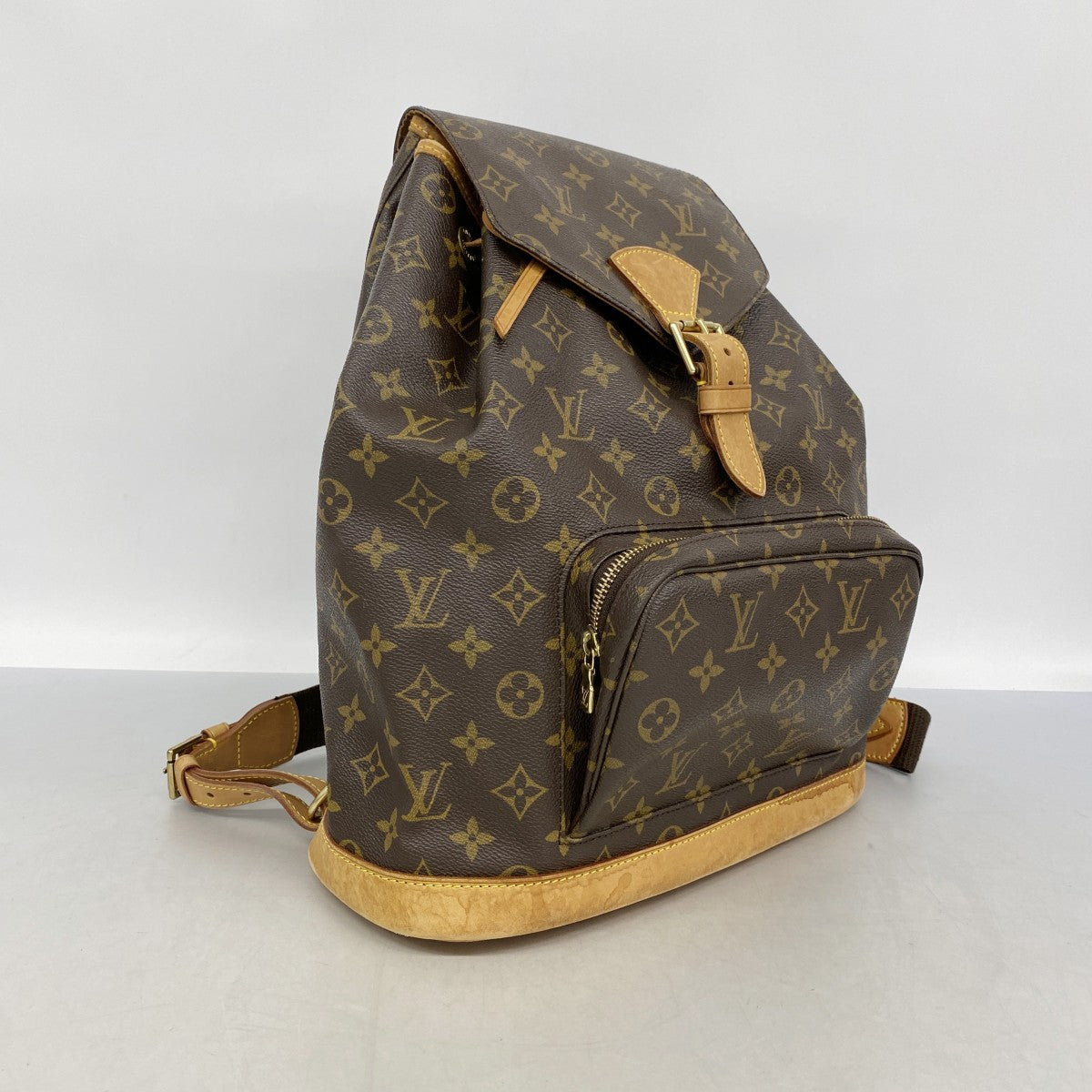 【6fa0775-h】ルイヴィトン リュック・デイパック モノグラム モンスリGM M51135 ブラウン【中古】メンズ レディース ユニセックス