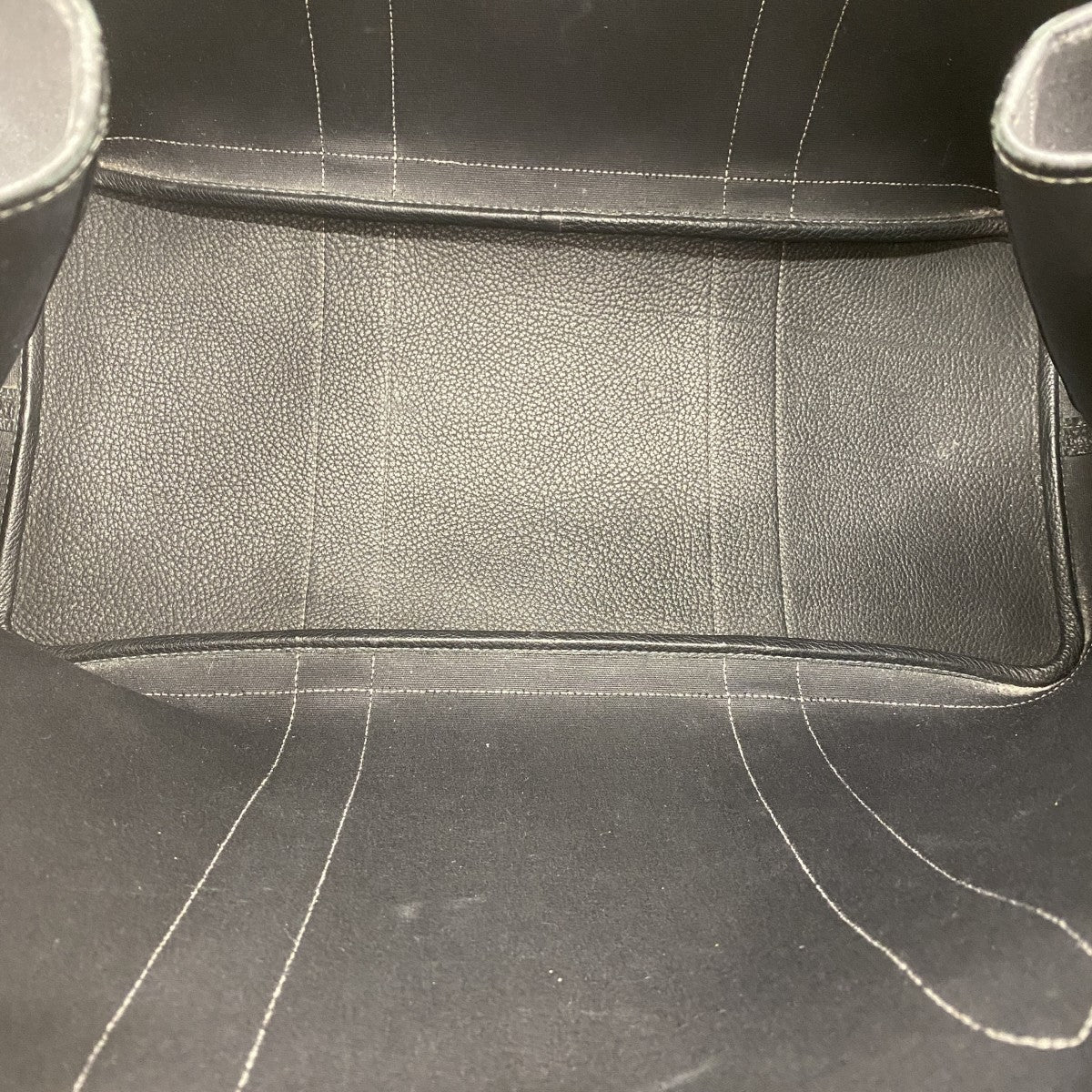 【6fa0776-h】エルメス トートバッグ ガーデンパーティGM トワルオフィシエ ブラック シルバー金具 □I刻印【中古】メンズ レディース ユニセックス