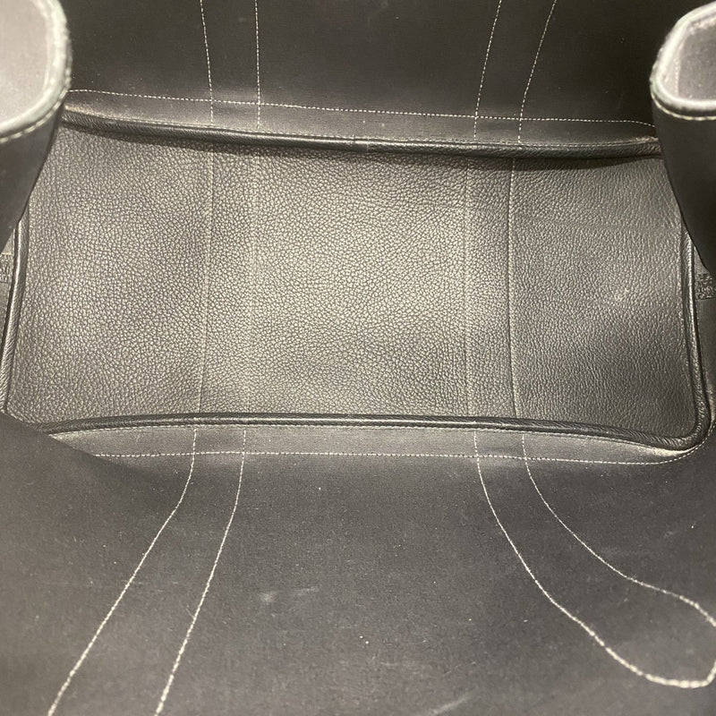 【6fa0776-h】エルメス トートバッグ ガーデンパーティGM トワルオフィシエ ブラック シルバー金具 □I刻印【中古】メンズ レディース ユニセックス