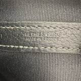 【6fa0776-h】エルメス トートバッグ ガーデンパーティGM トワルオフィシエ ブラック シルバー金具 □I刻印【中古】メンズ レディース ユニセックス