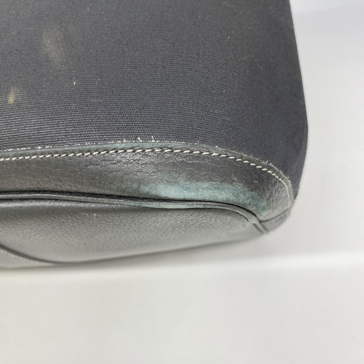 【6fa0776-h】エルメス トートバッグ ガーデンパーティGM トワルオフィシエ ブラック シルバー金具 □I刻印【中古】メンズ レディース ユニセックス