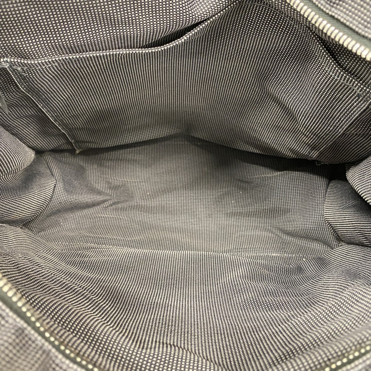 【6fa0778】エルメス リュック・デイパック エールラインアドMM キャンバス グレー シルバー金具【中古】メンズ レディース ユニセックス