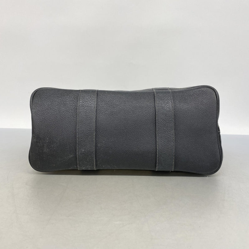 【6fa0779】エルメス トートバッグ ガーデンパーティPM トワルアッシュ ブラック シルバー金具 □J刻印【中古】レディース