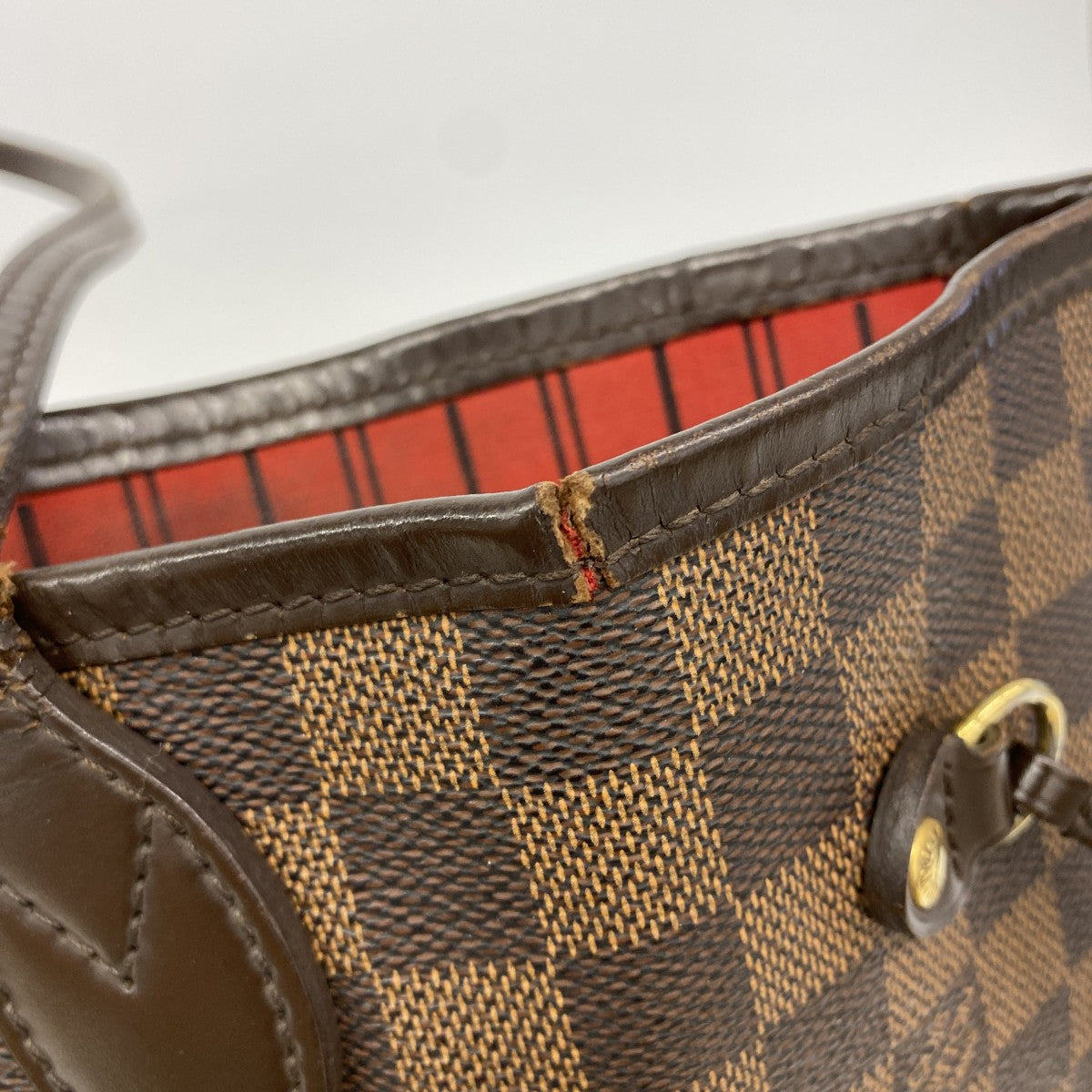【6fa0789】ルイヴィトン トートバッグ ダミエ ネヴァーフルMM N51105 エベヌ【中古】レディース
