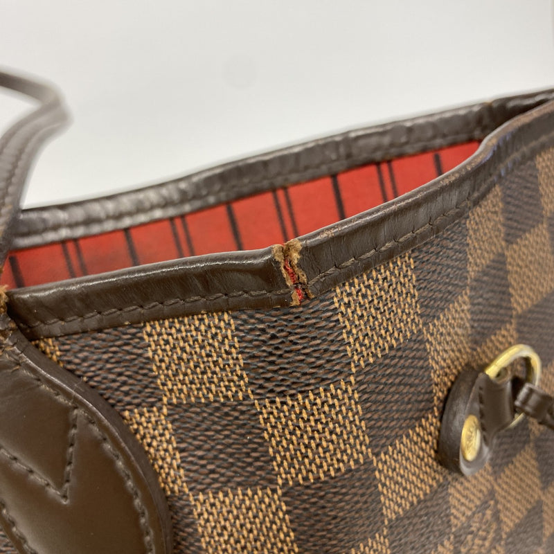 【6fa0789】ルイヴィトン トートバッグ ダミエ ネヴァーフルMM N51105 エベヌ【中古】レディース
