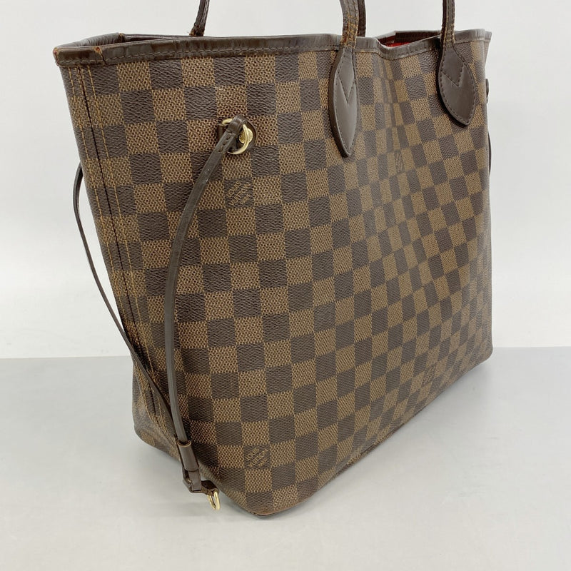 【6fa0789】ルイヴィトン トートバッグ ダミエ ネヴァーフルMM N51105 エベヌ【中古】レディース