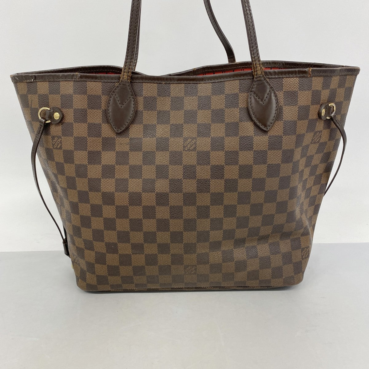 【6fa0789】ルイヴィトン トートバッグ ダミエ ネヴァーフルMM N51105 エベヌ【中古】レディース