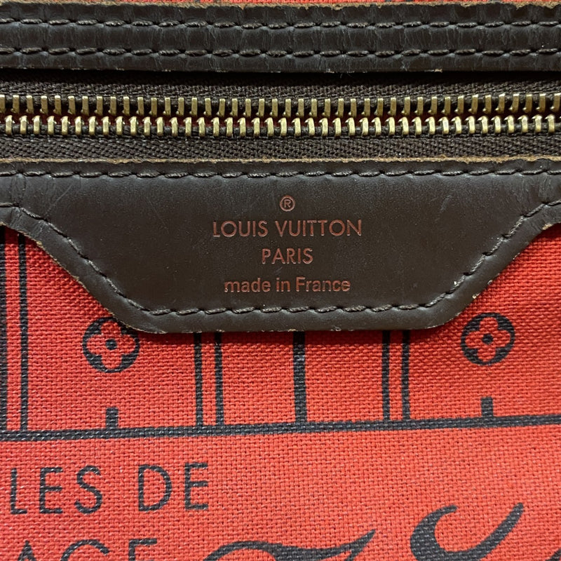 【6fa0789】ルイヴィトン トートバッグ ダミエ ネヴァーフルMM N51105 エベヌ【中古】レディース