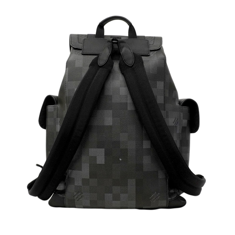 【6fa0792】ルイヴィトン リュック・デイパック ダモフラージュ クリストファーMM M14952 ブラック【中古】メンズ