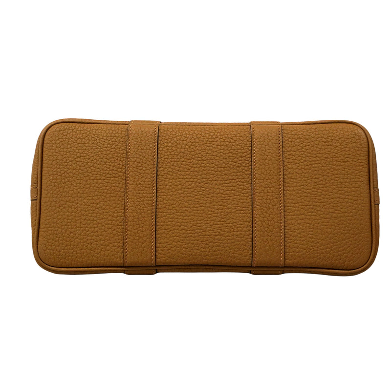 【6fa0793】エルメス トートバッグ ガーデンパーティTPM ネゴンダ ビスキュイ シルバー金具 W刻印【中古】レディース