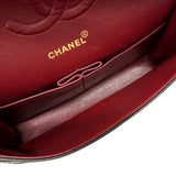 【6fa0794】シャネル ショルダーバッグ マトラッセ Wフラップ Wチェーン ラムスキン ブラック ゴールド金具【中古】レディース