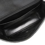 【6fa0796】シャネル ショルダーバッグ デカマトラッセ Wチェーン キャビアスキン ブラック シルバー金具【中古】レディース