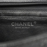 【6fa0796】シャネル ショルダーバッグ デカマトラッセ Wチェーン キャビアスキン ブラック シルバー金具【中古】レディース