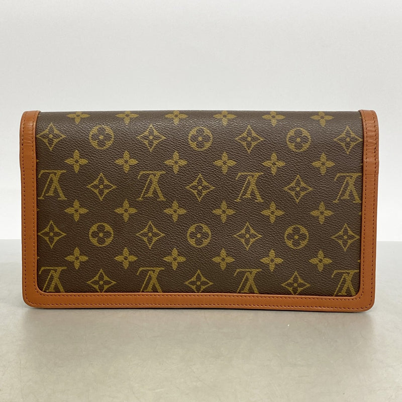 【6fa0801】ルイヴィトン クラッチバッグ モノグラム ポシェットダムPM M51812 ブラウン【中古】メンズ レディース ユニセックス