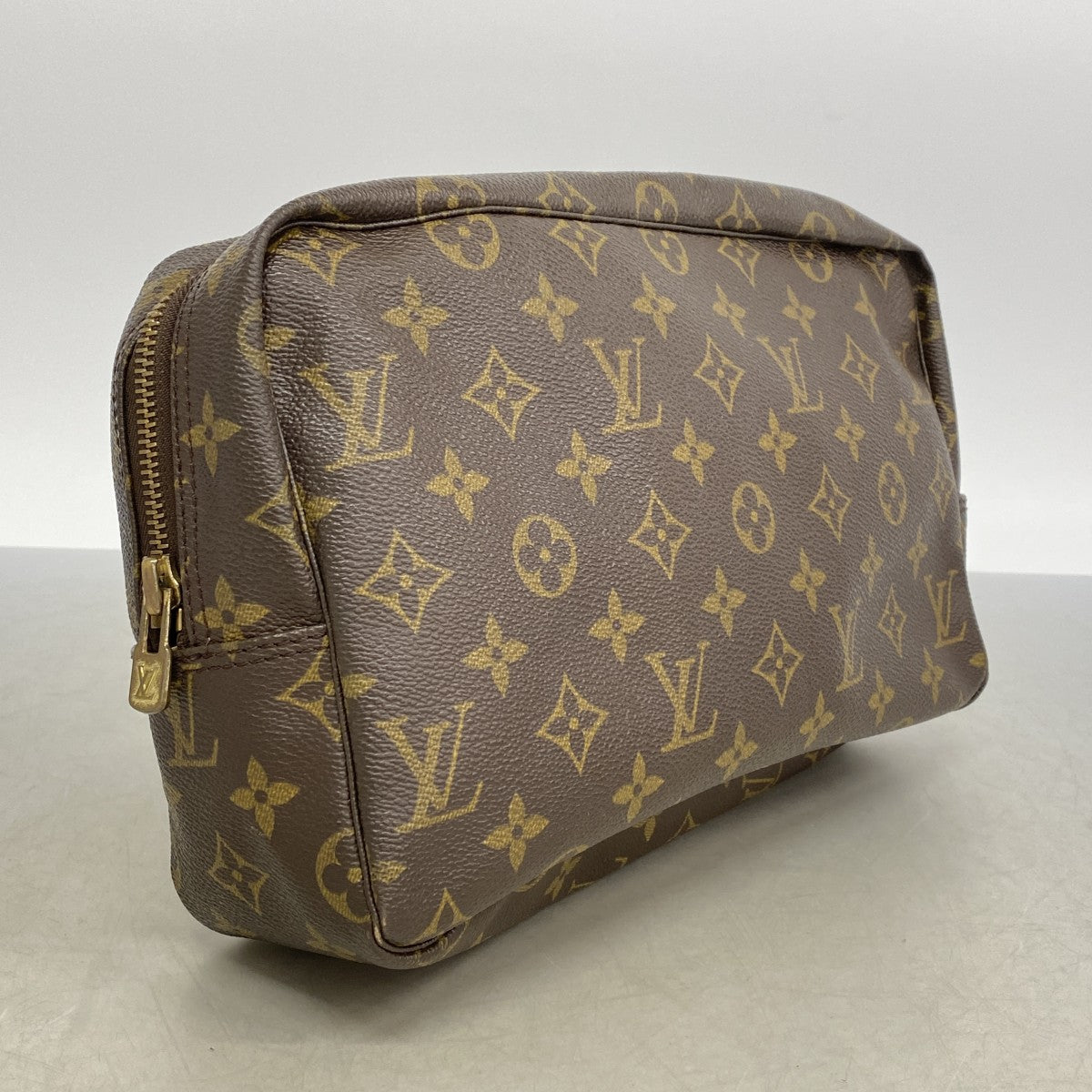 【6fa0802】ルイヴィトン ポーチ モノグラム トゥルーストワレット28 M47522 ブラウン【中古】レディース
