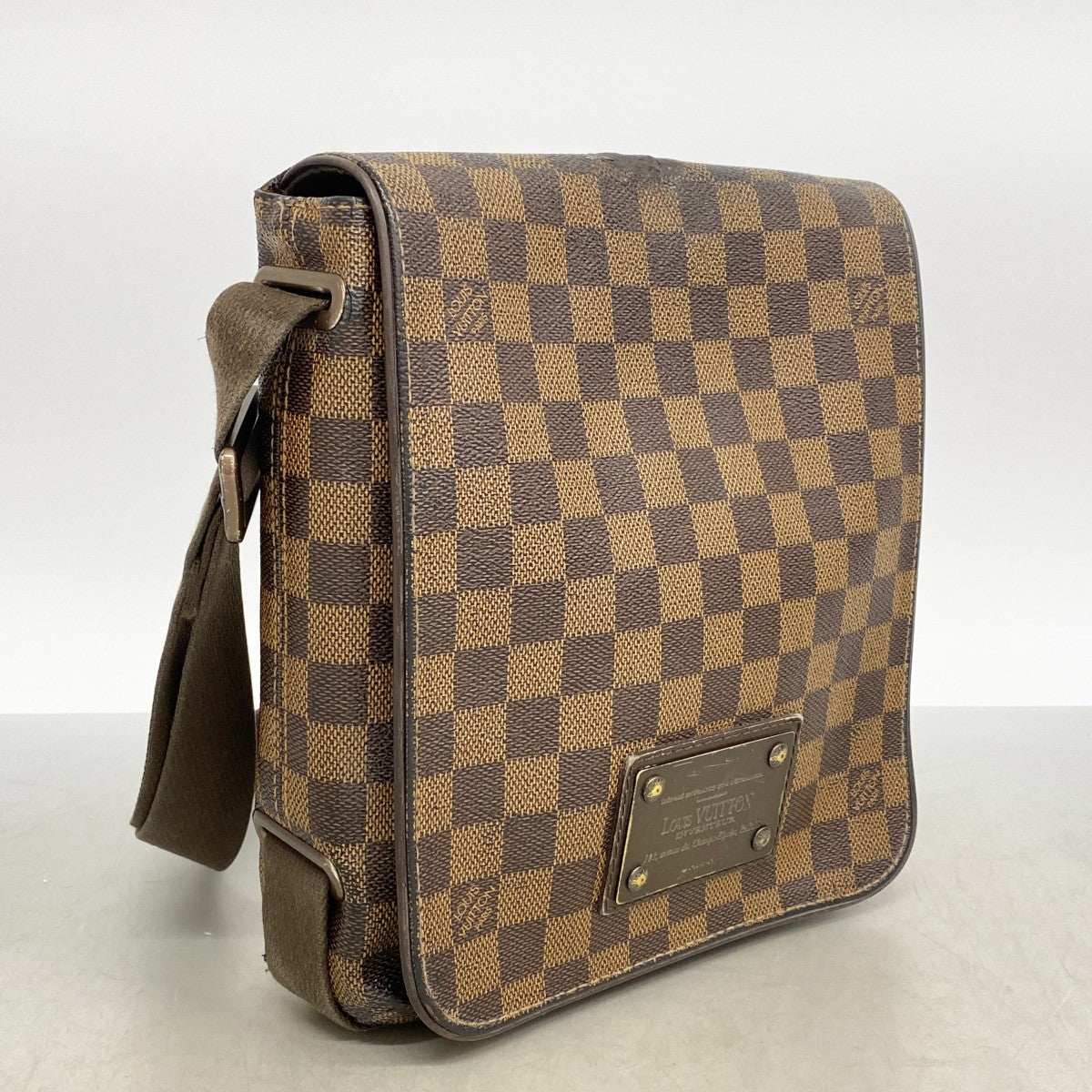 【6fa0803】ルイヴィトン ショルダーバッグ ダミエ ブルックリンPM N51210 エベヌ【中古】レディース