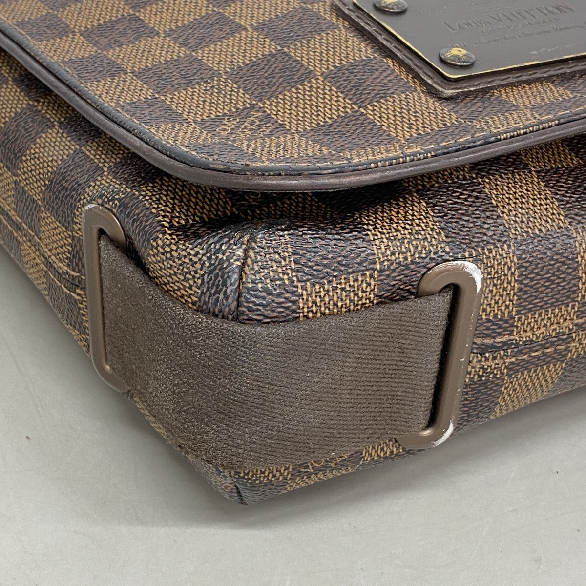 【6fa0803】ルイヴィトン ショルダーバッグ ダミエ ブルックリンPM N51210 エベヌ【中古】レディース