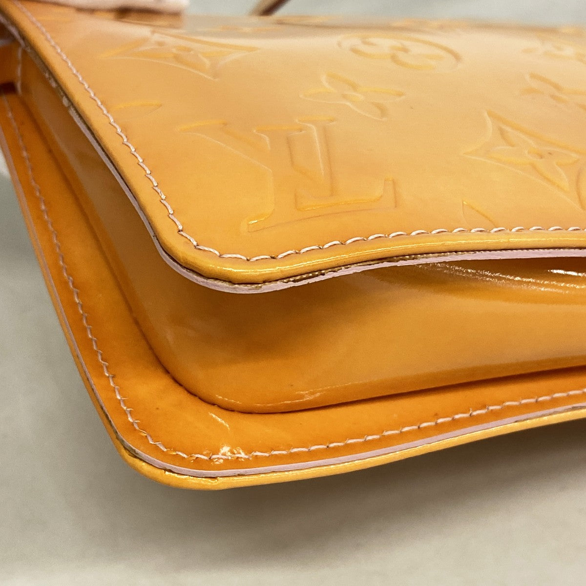 【6fa0805】ルイヴィトン ポーチ ヴェルニ レキシントン M91057 マシュマロピンク【中古】レディース
