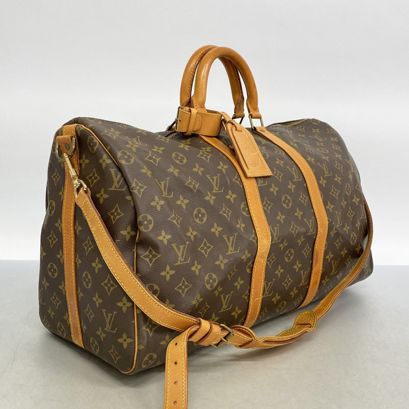【6fa0812】ルイヴィトン ボストンバッグ モノグラム キーポルバンドリエール50 M41416 ブラウン【中古】メンズ レディース ユニセックス