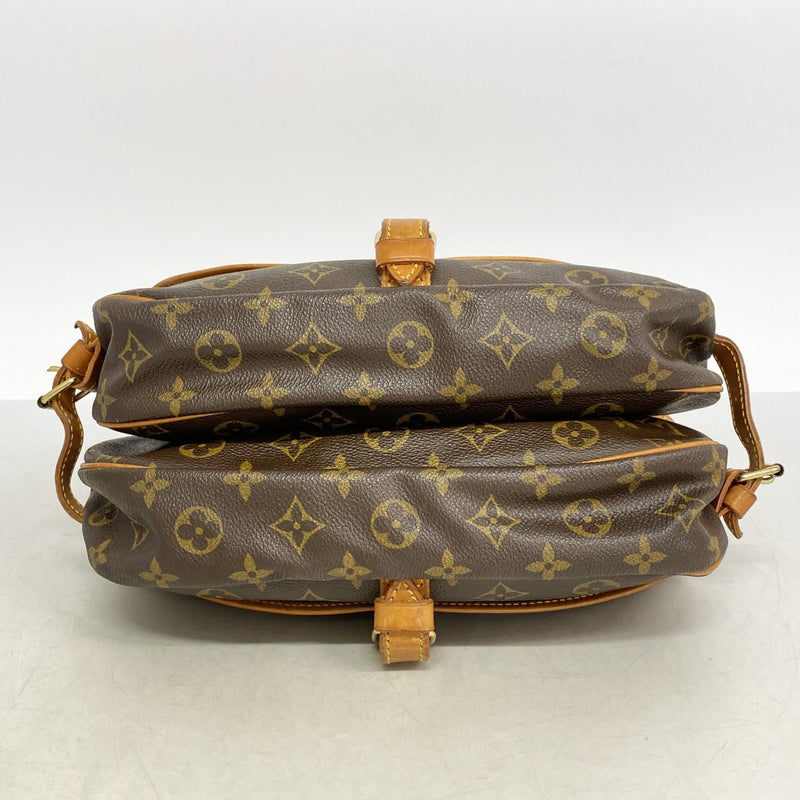 【6fa0816】ルイヴィトン ショルダーバッグ モノグラム ソミュール30 M42256 ブラウン【中古】レディース
