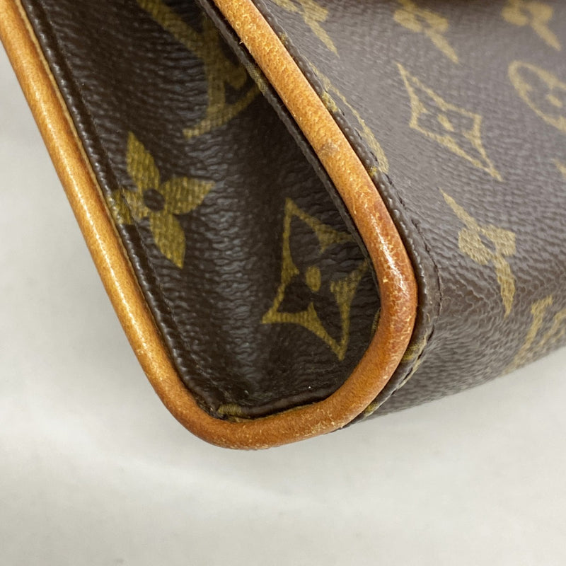 【6fa0820】ルイヴィトン ウエストバッグ モノグラム ポシェットフロランティーヌ M51855 ブラウン【中古】レディース