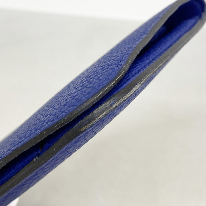 【6fa0821】エルメス 長財布 ドゴンGM トゴ ブルーエレクトリック シルバー金具 T刻印【中古】メンズ レディース ユニセックス