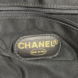 【6fa0822】シャネル チェーントート ラムスキン ブラウン ゴールド金具【中古】レディース
