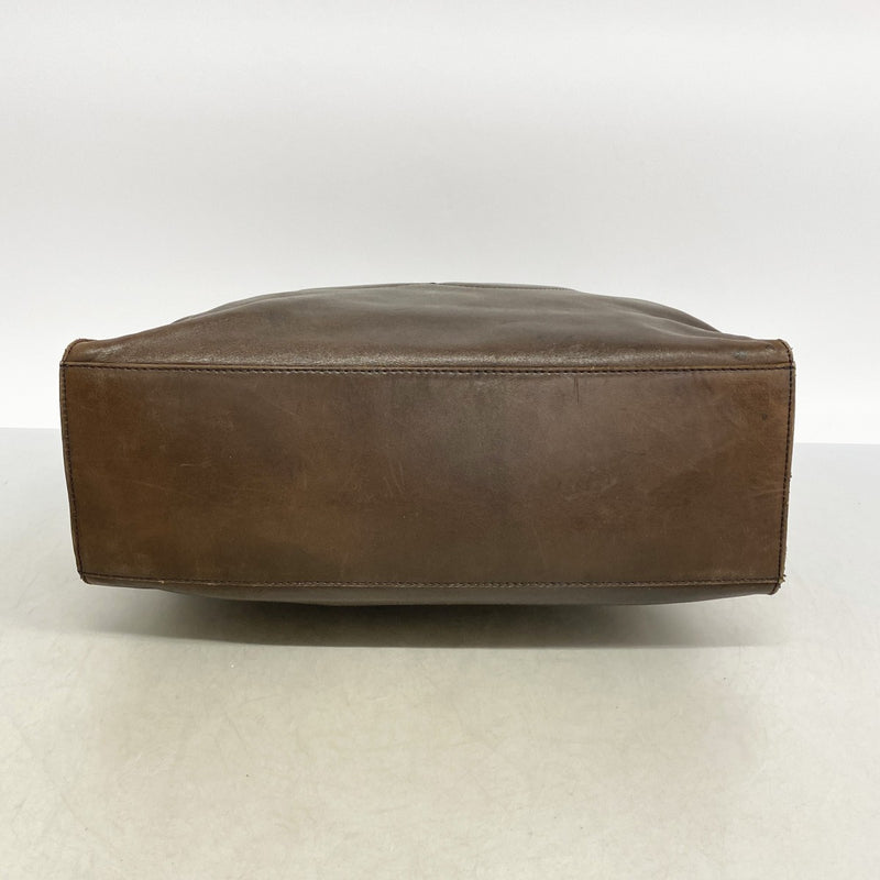 【6fa0822】シャネル チェーントート ラムスキン ブラウン ゴールド金具【中古】レディース