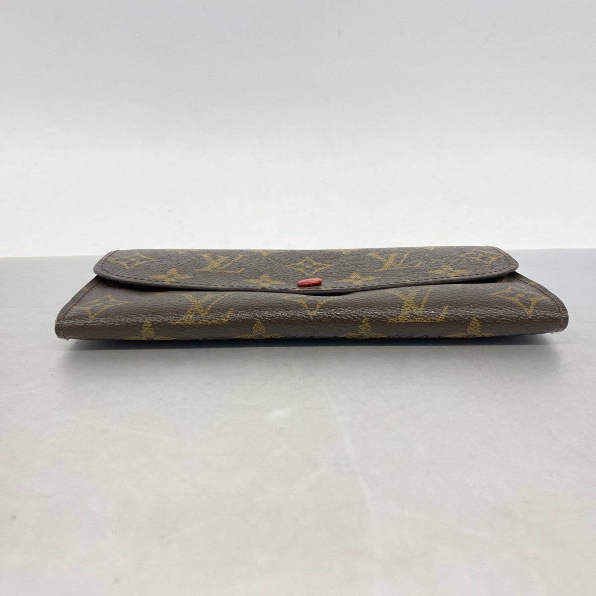 【6fa0832】ルイヴィトン 長財布 モノグラム ポルトフォイユエミリー M60136 ルージュ【中古】レディース