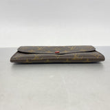 【6fa0832】ルイヴィトン 長財布 モノグラム ポルトフォイユエミリー M60136 ルージュ【中古】レディース