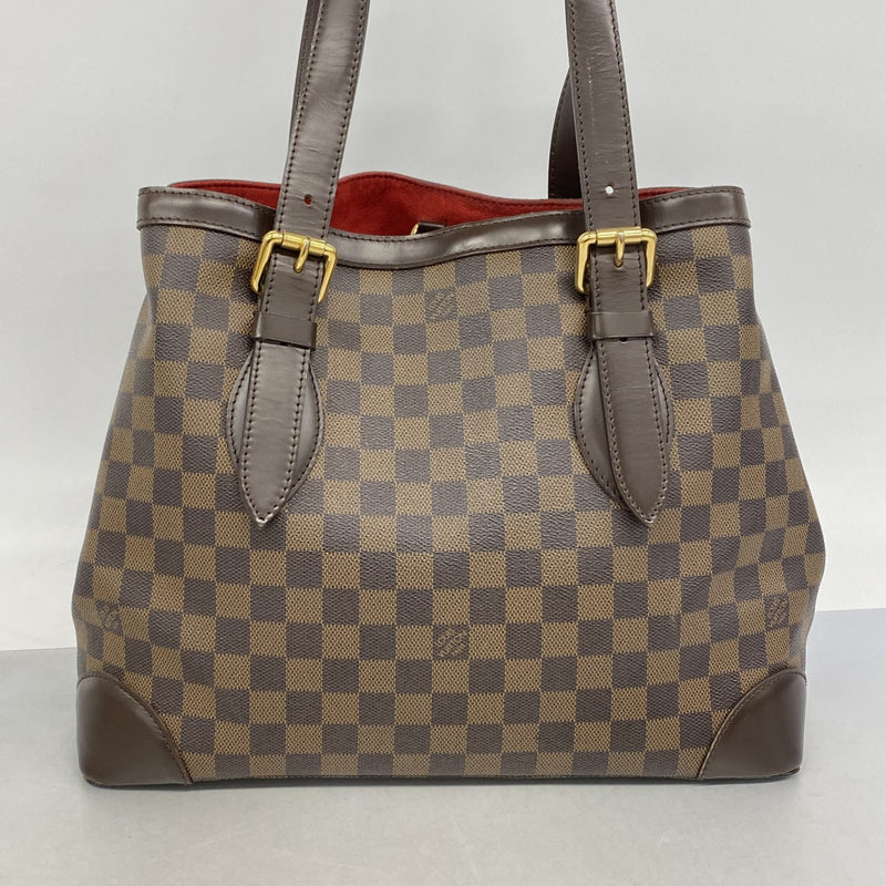【6fa0836】ルイヴィトン トートバッグ ダミエ ハムステッドMM N51204 エベヌ【中古】レディース
