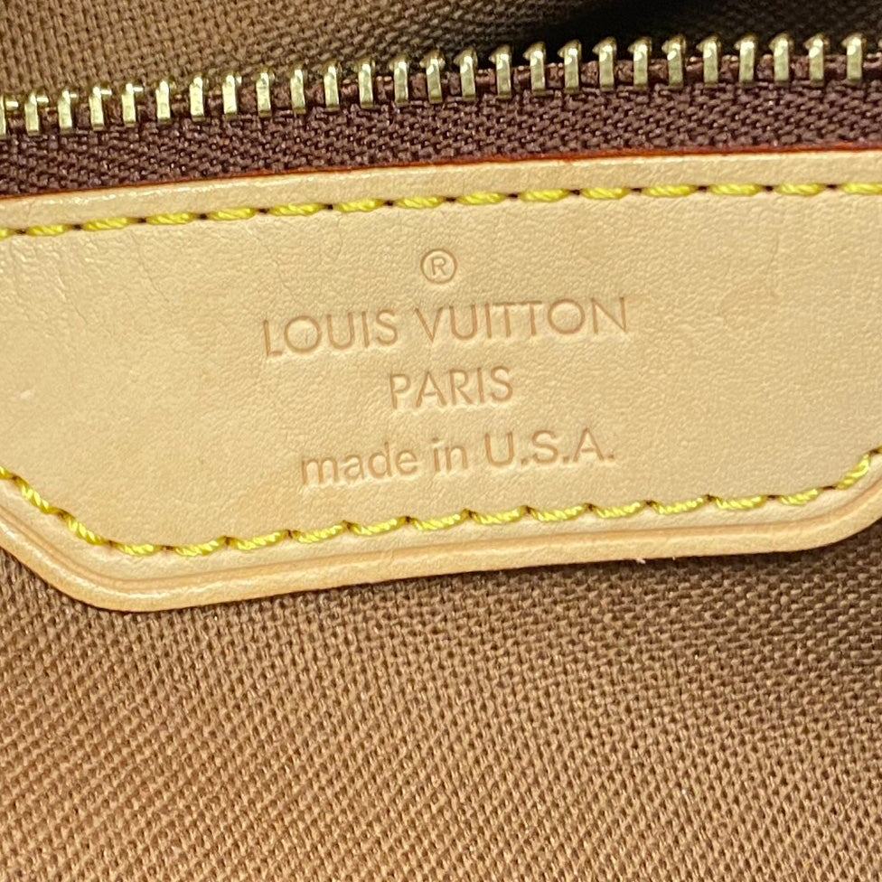 【6fa0839】ルイヴィトン トートバッグ モノグラム バティニョールオリゾンタル M51154 ブラウン【中古】レディース