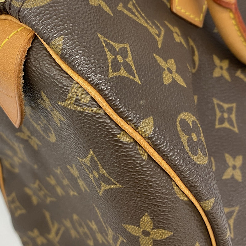 【6fa0841】ルイヴィトン ハンドバッグ モノグラム スピーディ35 M41107 ブラウン【中古】レディース