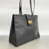 【6fa0843】サルヴァトーレフェラガモ ショルダーバッグ ヴァラ レザー ブラック ゴールド金具【中古】レディース