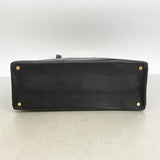【6fa0843】サルヴァトーレフェラガモ ショルダーバッグ ヴァラ レザー ブラック ゴールド金具【中古】レディース