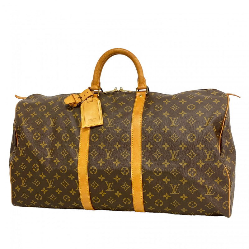 【6fa0844】ルイヴィトン ボストンバッグ モノグラム キーポル55 M41424 ブラウン【中古】メンズ レディース ユニセックス